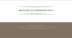 Desktop Screenshot of botanthera.com