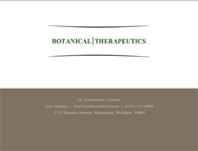 Tablet Screenshot of botanthera.com